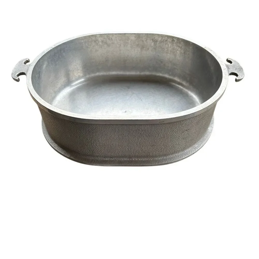 Vintage Guardian Service Ware Cast Aluminum Oval Roaster Pan 12.75